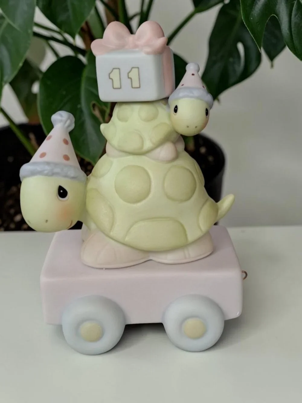 Precious Moments 11th Birthday Train Turtle 1998 Figurine 488003. Take Your Time